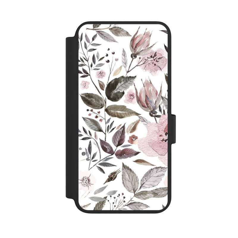 Galaxy S23 NIVOflip Aquarell braune Rosenblüten