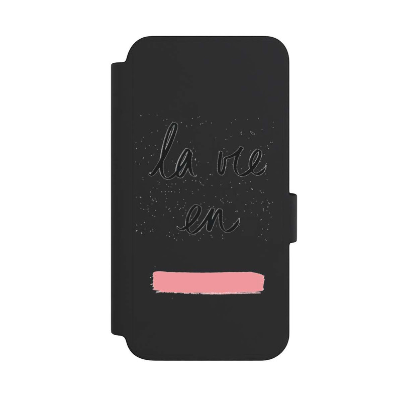 Galaxy S23 NIVOflip La vie en Pink Transparent