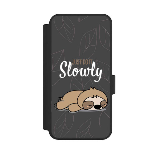 Samsung Galaxy S23 NIVOflip Just Do It Slowly Sloth Grey