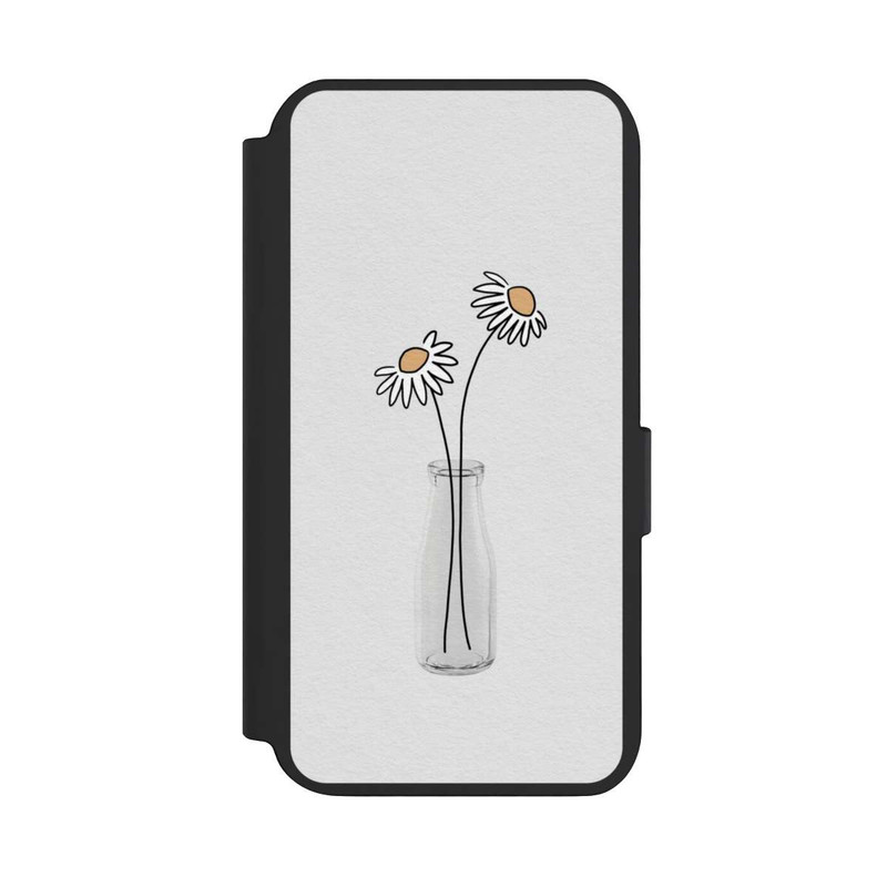 Galaxy S23 NIVOflip Stillleben mit weißen Gänseblümchen