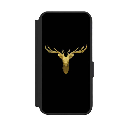 Samsung Galaxy S23 NIVOflip Gold Reindeer Head