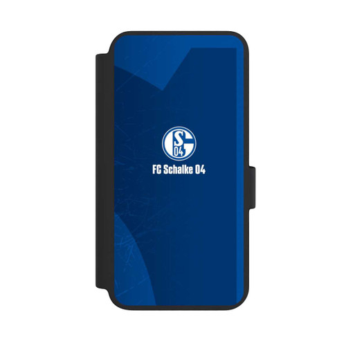 Samsung Galaxy S23 NIVOflip Schalke 04 Blauer Hintergrund Mit Logo