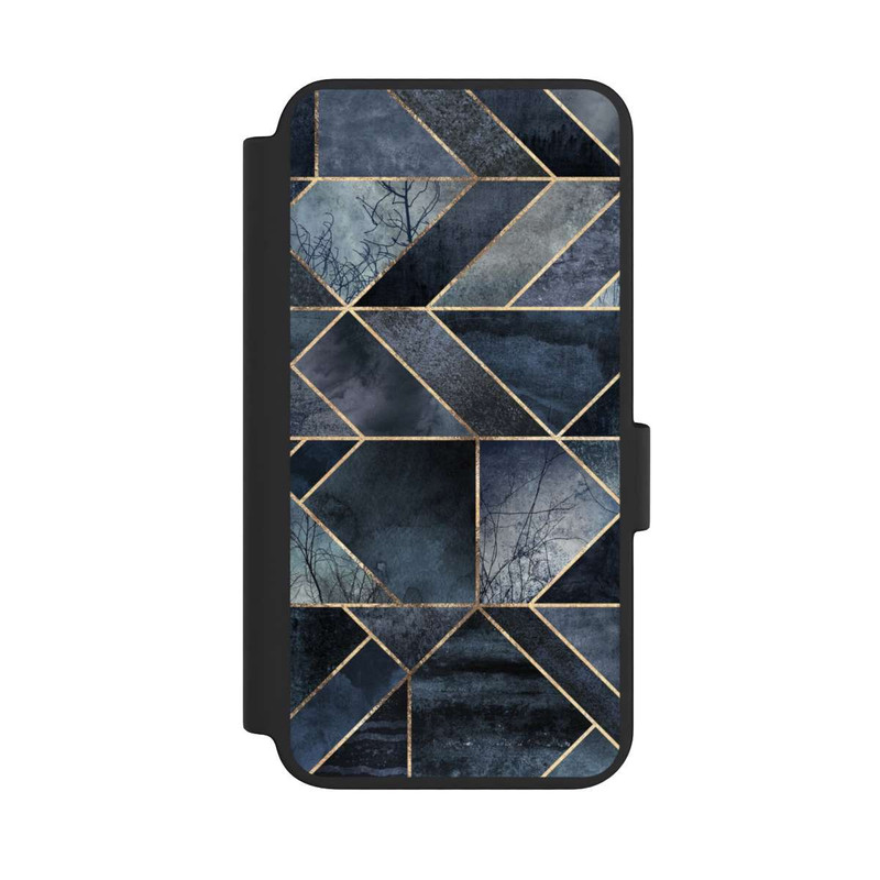 Galaxy S23 NIVOflip Nature Abstraite Bleu Foncé