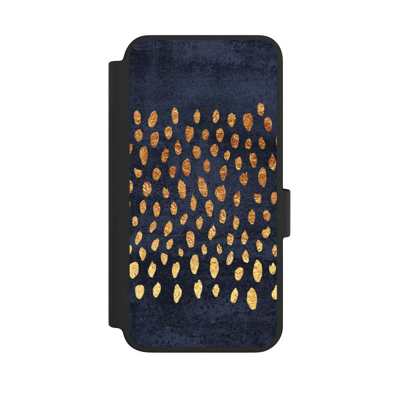 Galaxy S23 NIVOflip Or & Bleu Pattern