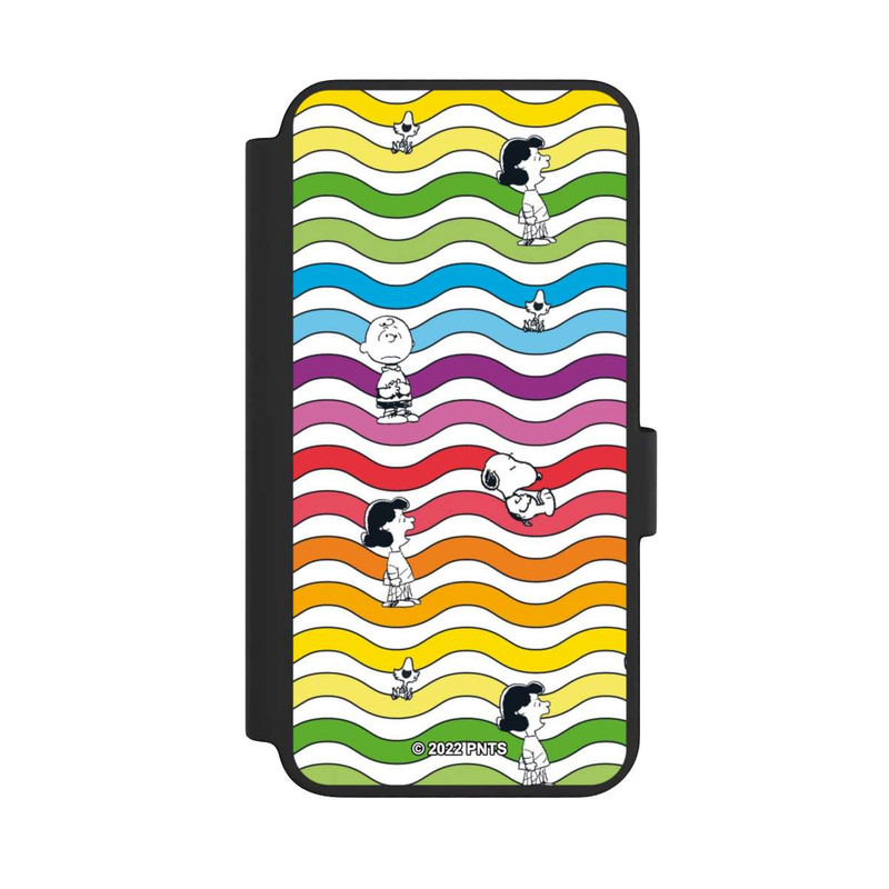 Galaxy S23 NIVOflip Snoopy Pattern Rainbow