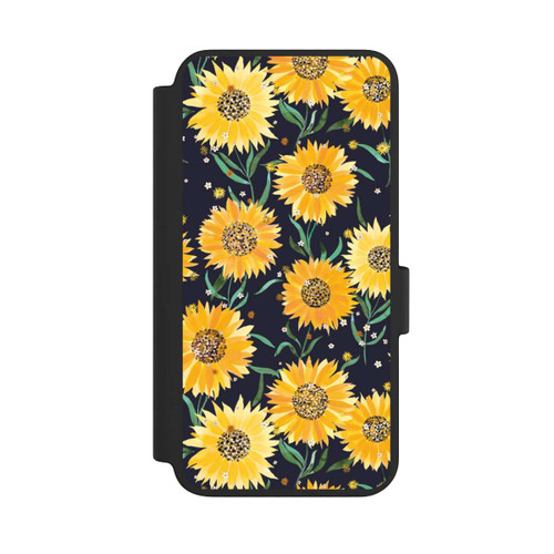 Samsung Galaxy S23 NIVOflip Sunflowers Black