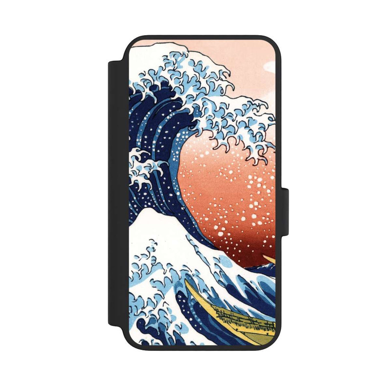 Galaxy S23 NIVOflip La Grande Vague de Kanagawa Rouge