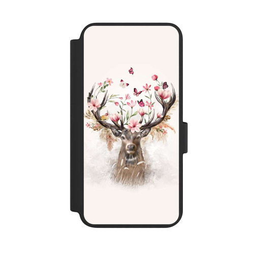 Samsung Galaxy S23 NIVOflip Hirsch Blumen Geweih