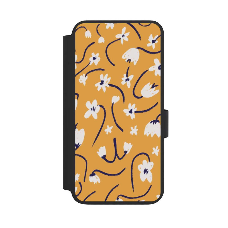 Galaxy S23 NIVOflip Pattern Petites Fleurs Jaunes