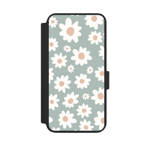 Samsung Galaxy S23 NIVOflip Gänseblümchen Muster grün