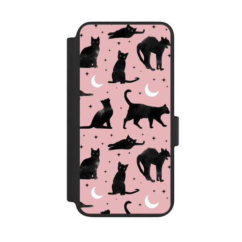 Samsung Galaxy S23 NIVOflip Lune &amp; Chats Fond Rose
