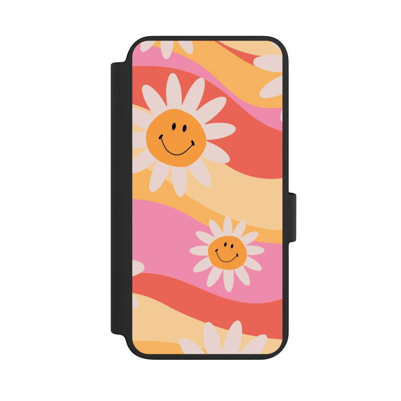 Galaxy S23 NIVOflip Retro Smiles Orange Colorful