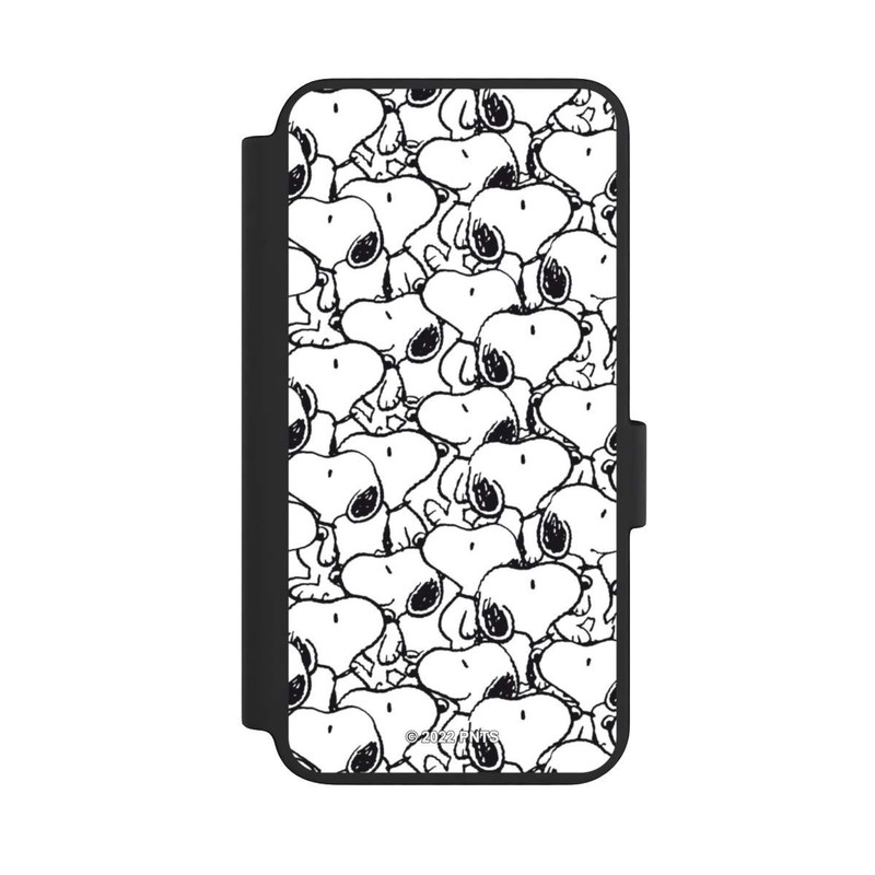 Galaxy S23 NIVOflip Snoopy Pattern Black And White
