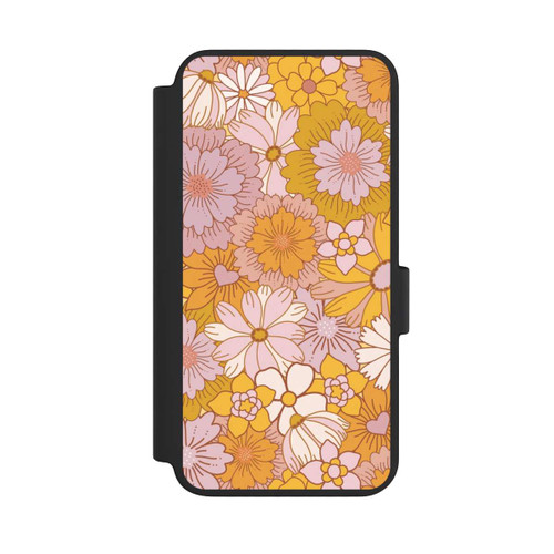 Samsung Galaxy S23 NIVOflip Retro Flower Walpaper Yellow