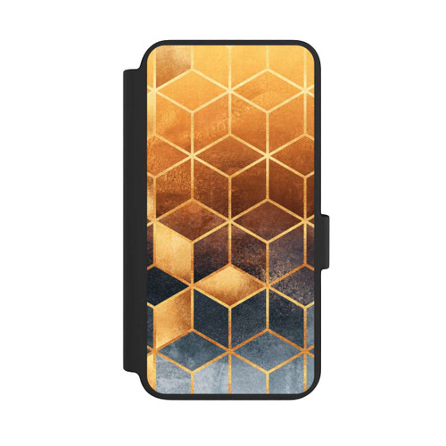 Samsung Galaxy S23 NIVOflip Golden Gradient Cubes