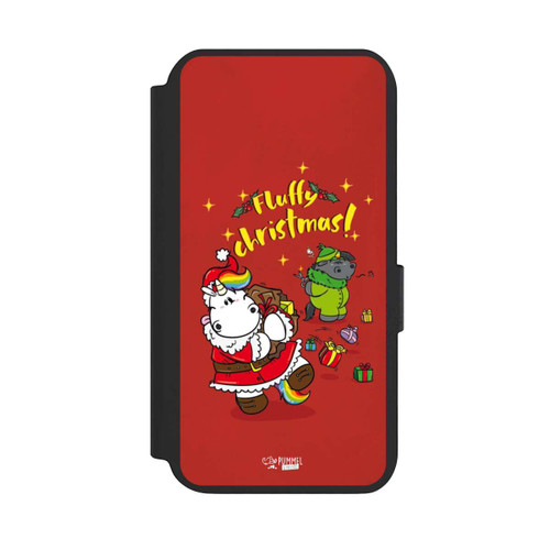 Samsung Galaxy S23 NIVOflip Pummeleinhorn Fluffy Christmas Rot
