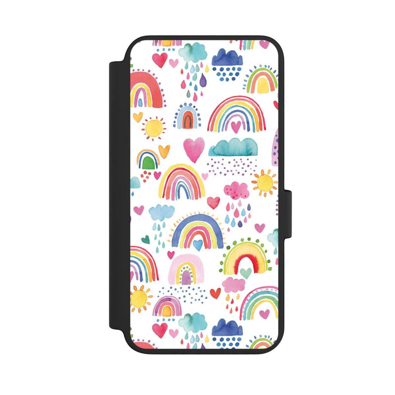Galaxy S23 NIVOflip Lovely Rainbows Multi Red