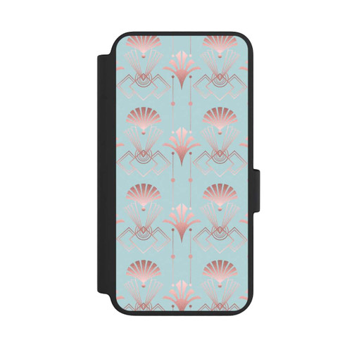 Samsung Galaxy S23 NIVOflip Art Deco Rose Gold Elegance Blue
