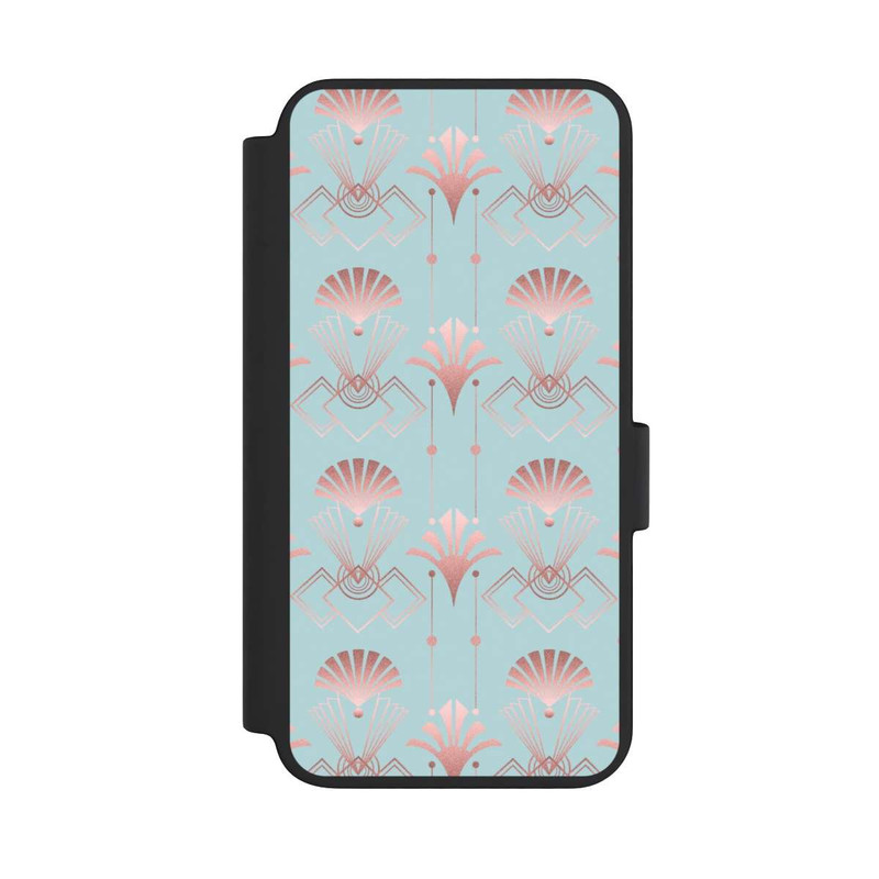 Galaxy S23 NIVOflip Art Deco Rose Gold Elegance Blue