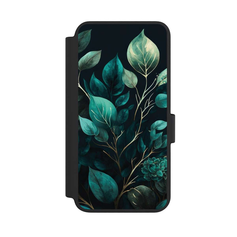 Galaxy S23 NIVOflip Eucalyptus Fond Sombre avec IA