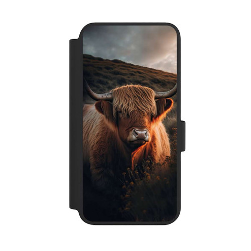Samsung Galaxy S23 NIVOflip Vache Highland avec de grandes cornes avec IA