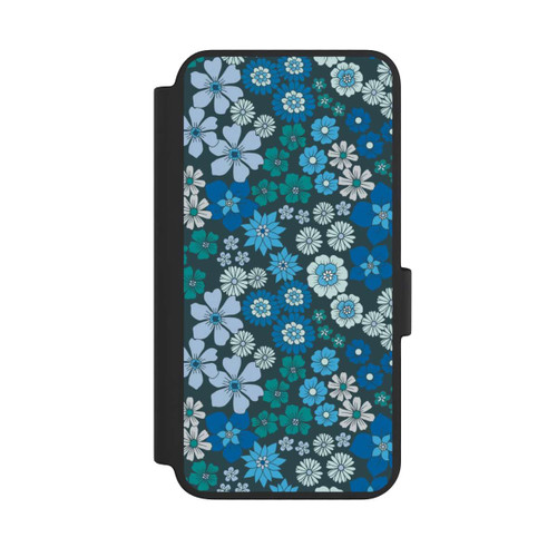 Samsung Galaxy S23 NIVOflip Fleurs bleues DeinDesign