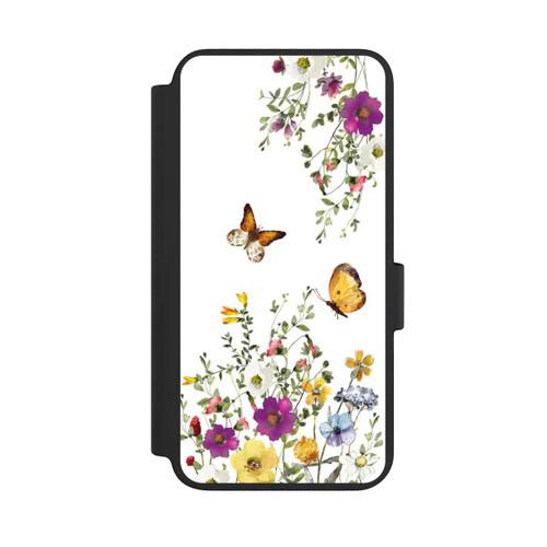 Samsung Galaxy S23 NIVOflip Schmetterlinge und bunte Blumen