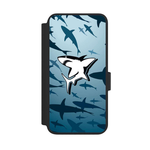 Samsung Galaxy S23 NIVOflip Haie Muster Blau