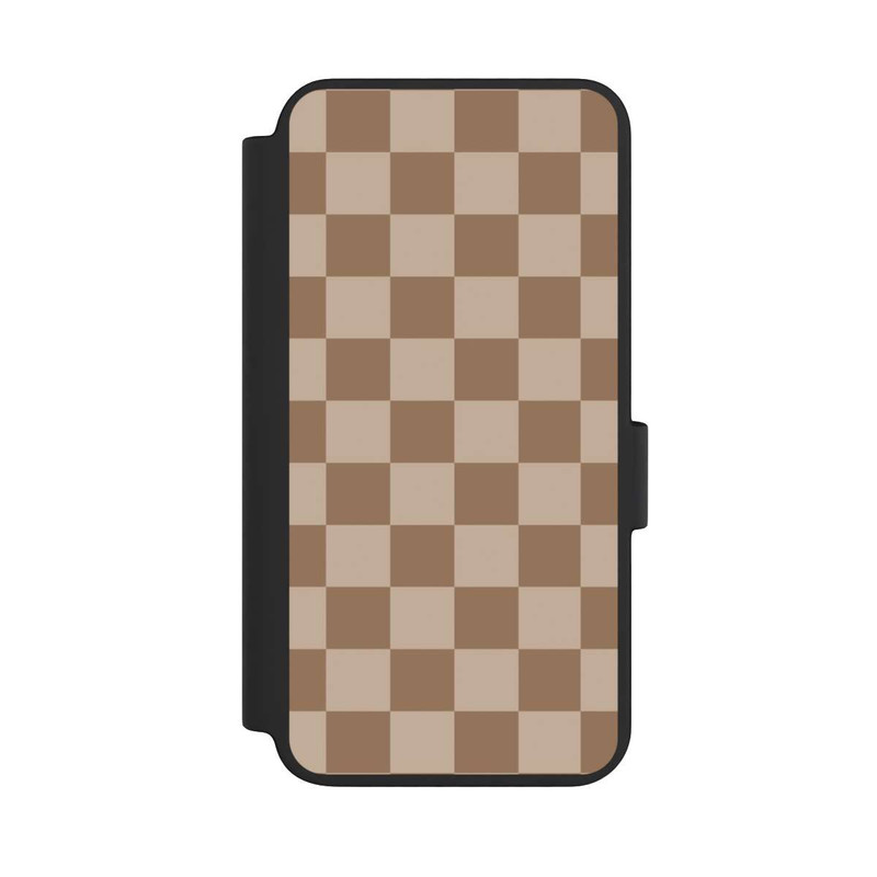 Galaxy S23 NIVOflip Carreaux marron