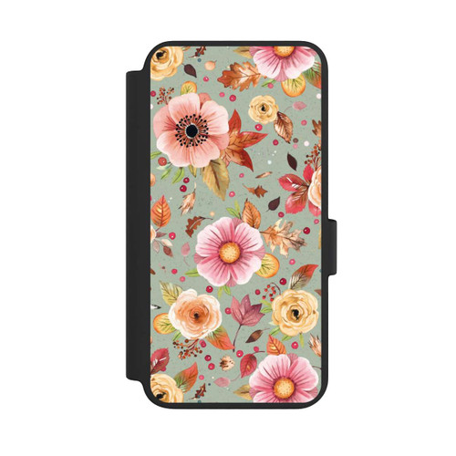 Samsung Galaxy S23 NIVOflip Autumn Flowers Soft Green