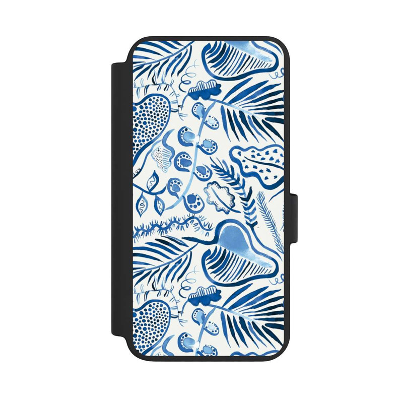 Galaxy S23 NIVOflip Tropical Forest Leaves Blue