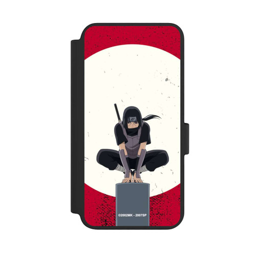 Samsung Galaxy S23 NIVOflip Itachi Uchiha Symbol Roter Hintergrund