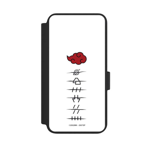 Samsung Galaxy S23 NIVOflip Akatsuki Mitgliedersymbole Weiß