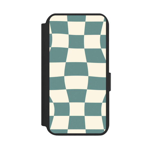 Samsung Galaxy S23 NIVOflip Schachbrett Petrol