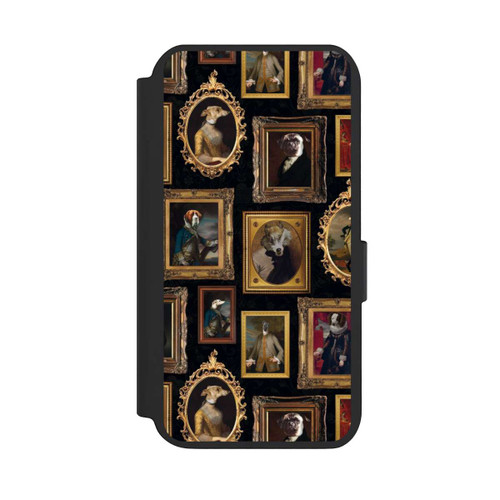 Samsung Galaxy S23 NIVOflip Bilderrahmen Muster Hunde altmodisch mit KI