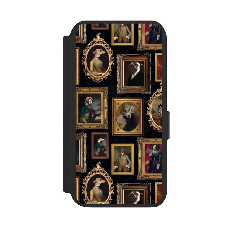 Galaxy S23 NIVOflip Bilderrahmen Muster Hunde altmodisch mit KI