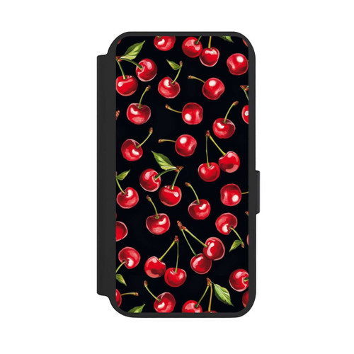 Samsung Galaxy S23 NIVOflip Kirschmuster Schwarz mit KI