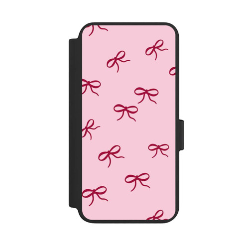Samsung Galaxy S23 NIVOflip Schleifen Muster Rot Pink