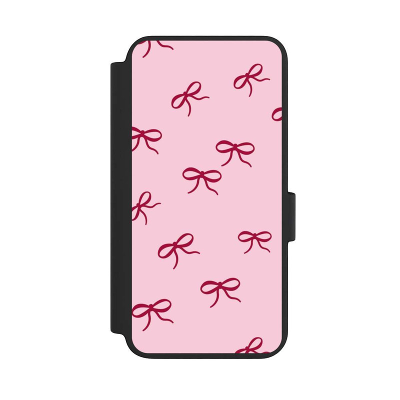 Galaxy S23 NIVOflip Schleifen Muster Rot Pink
