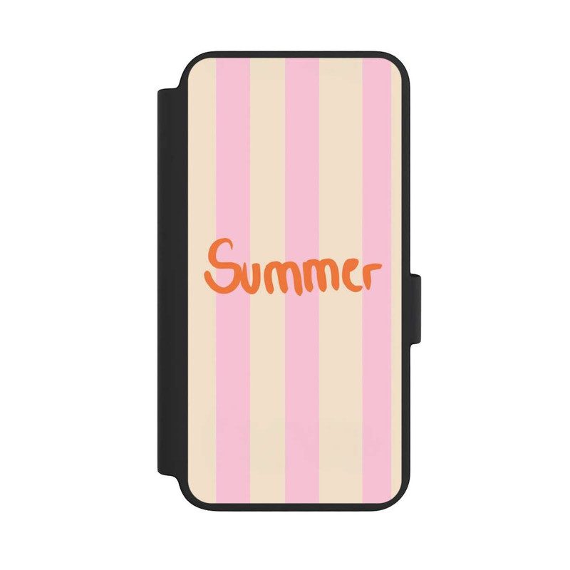 Galaxy S23 NIVOflip Summer Pink And Orange Stripes