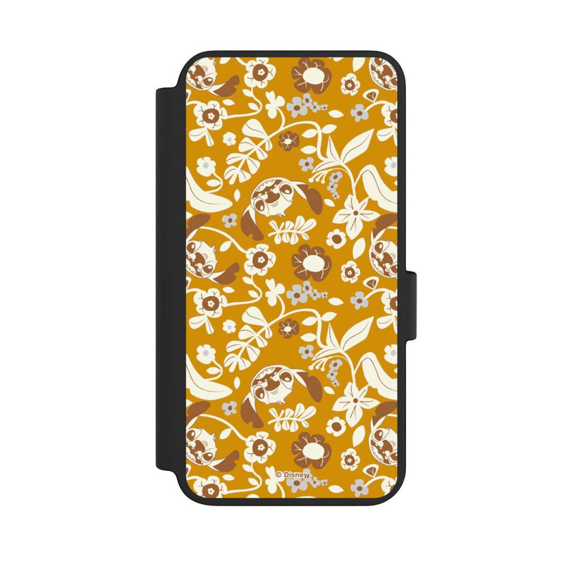 Galaxy S23 NIVOflip Stitch Floral Mustard Pattern