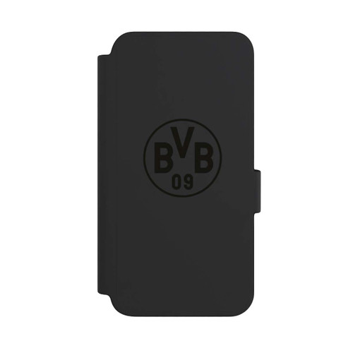 Samsung Galaxy S23 NIVOflip BVB Logo Schwarz Transparent