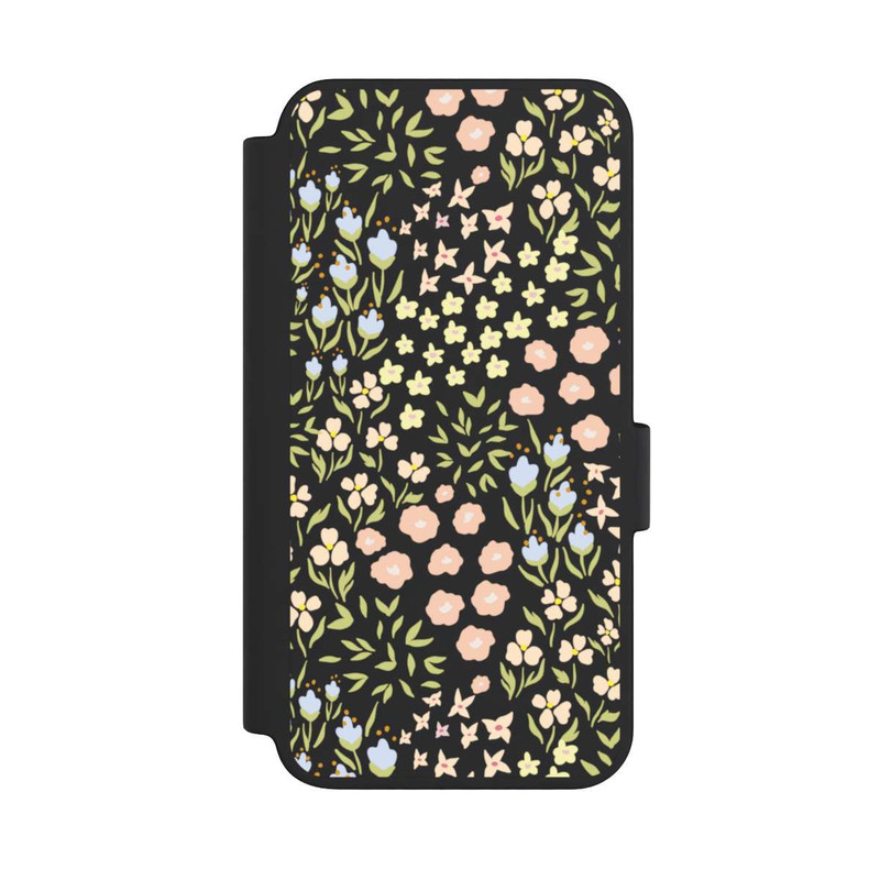 Galaxy S23 NIVOflip Summer Flowers Pattern Pastel Colors Transparent