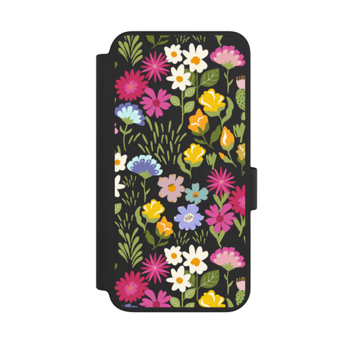 Samsung Galaxy S23 NIVOflip Bunte Sommerblumen Transparent