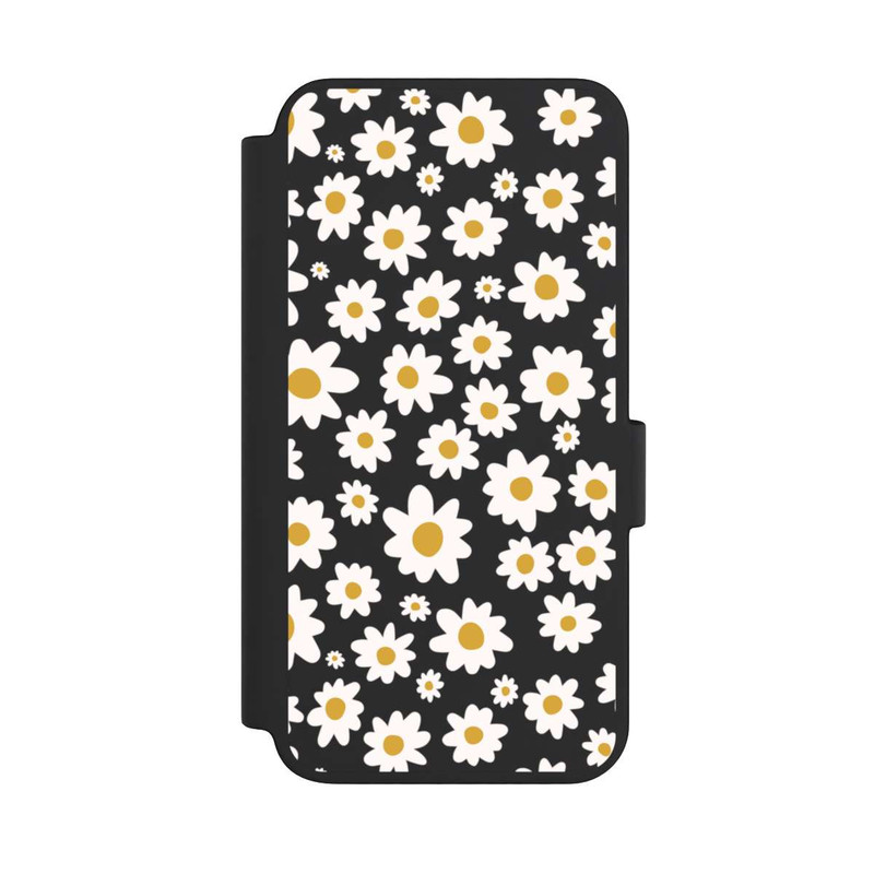 Galaxy S23 NIVOflip Daisy Flower Seamless Pattern Transparent