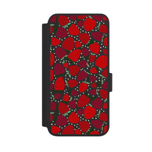Samsung Galaxy S23 NIVOflip Strawberry Pattern Comic Transparent