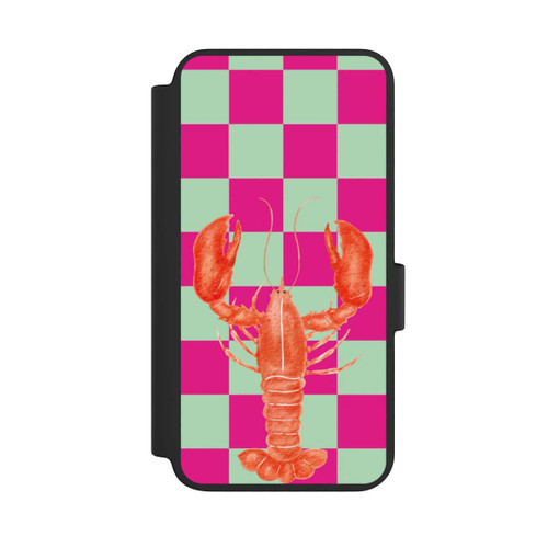 Samsung Galaxy S23 NIVOflip Pink Checkers Lobster