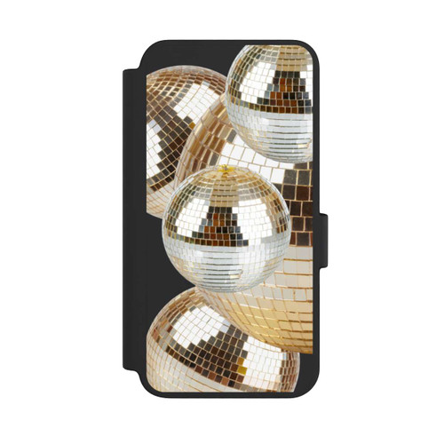 Samsung Galaxy S23 NIVOflip Disco Ball Party Gold Transparent with AI