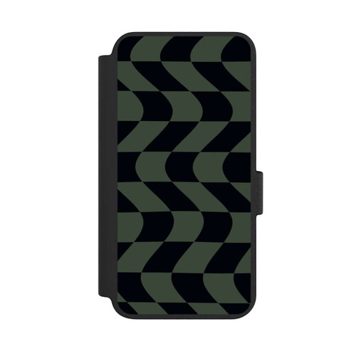Samsung Galaxy S23 NIVOflip Checked Pattern Green Black