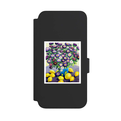 Samsung Galaxy S23 NIVOflip Purple Asters and Lemons by Christopher Ryland